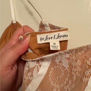 For Love & Lemons Cheyenne Lace Mini Dress